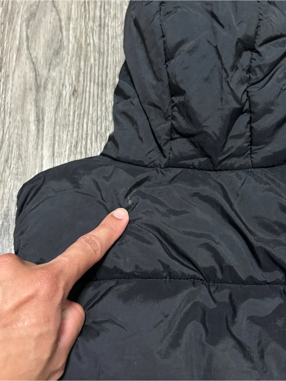 Zara Kids Black Puffer Vest Hooded Size 4-5 Years 110cm Full Zip Pockets
